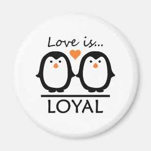 Aimant Penguin Love