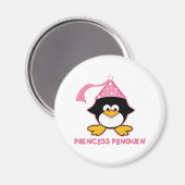 Aimant Penguin princesse rose (Recto/Verso)