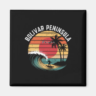 Aimant Péninsule de Bolivar Texas Plage Surf