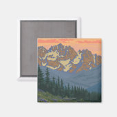 Aimant Péninsule olympique, Fleurs WashingtonSpring (Recto/Verso)