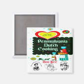 Aimant "PENNSYLVANIA Dutch COOKERY" (Recto/Verso)