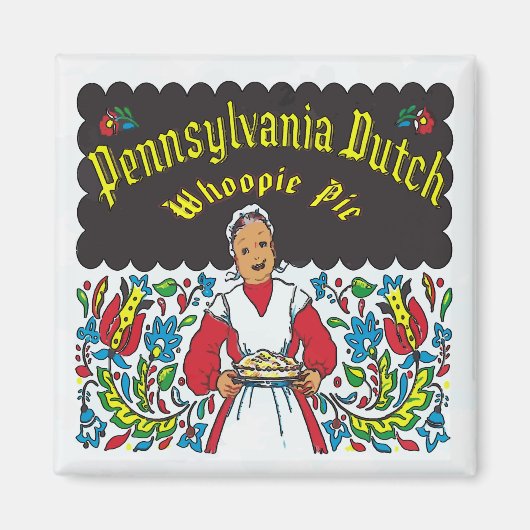 Aimant Pennsylvania Dutch, Whoopie Pie (Devant)