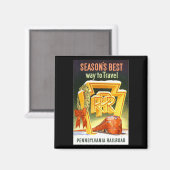 Aimant Pennsylvania Railroad, la meilleure façon de voyag (Recto/Verso)