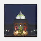 Aimant Pennsylvania State Capitol Christmas Tree Lights (Devant)