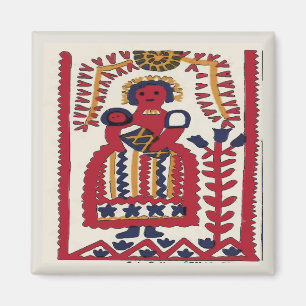 Aimant Pennsylvanie Dutch Folk Art Madonna