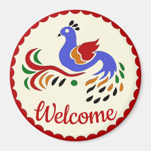 Aimant Pennsylvanie Dutch Hex Sign, ajouter du texte