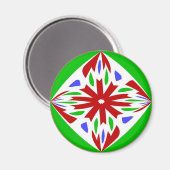 Aimant Pennsylvanie Dutch Hex Sign Welcome (Recto/Verso)