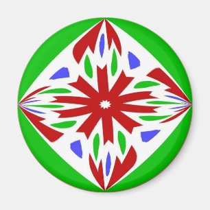 Aimant Pennsylvanie Dutch Hex Sign Welcome