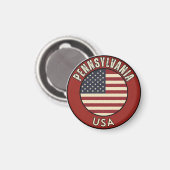 Aimant Pennsylvanie États-Unis d'Amérique (Recto/Verso)