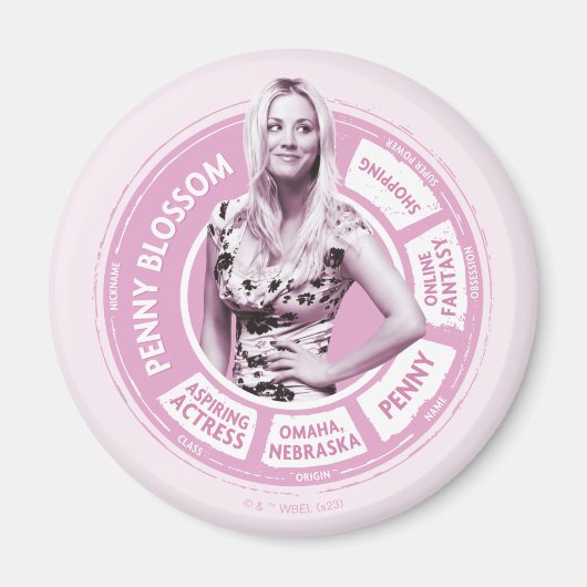 Aimant Penny Blossom Info Graphique (Devant)