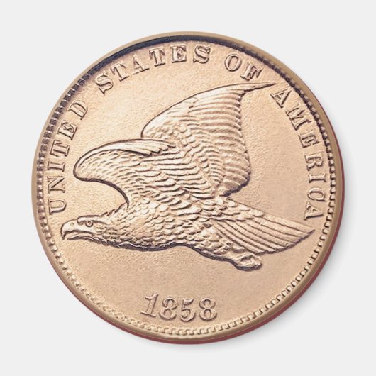 Aimant Penny d'Eagle États-Unis de vol (Devant)