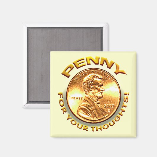 Aimant Penny pour tes pensées ! (Recto/Verso)