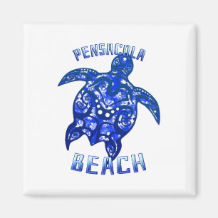 Aimant Pensacola Beach Floride Vacances Tortue tribale