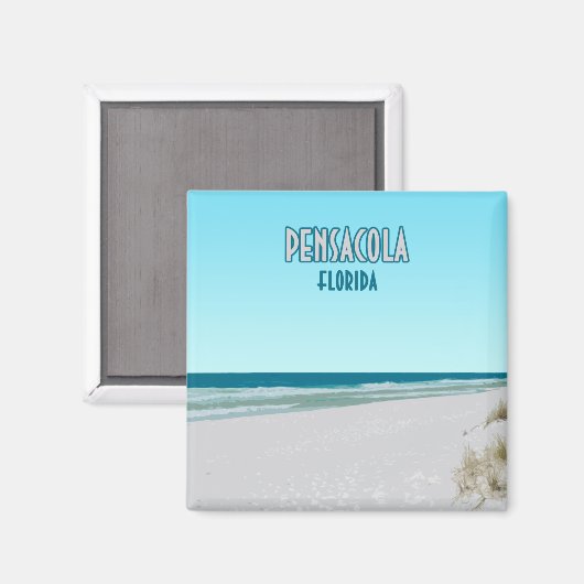 Aimant Pensacola Beach Panhandle Floride (Recto/Verso)