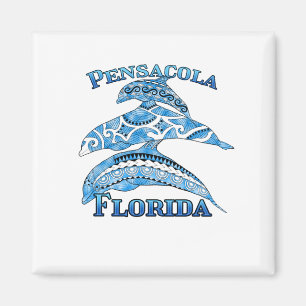 Aimant Pensacola Floride Dauphins tribaux de vacances