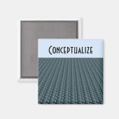 Aimant Pensée Créative Moderne - Conceptualiser (Recto/Verso)