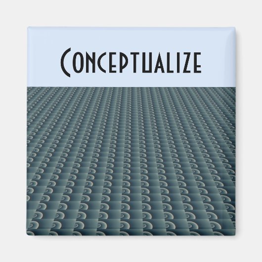 Aimant Pensée Créative Moderne - Conceptualiser (Devant)