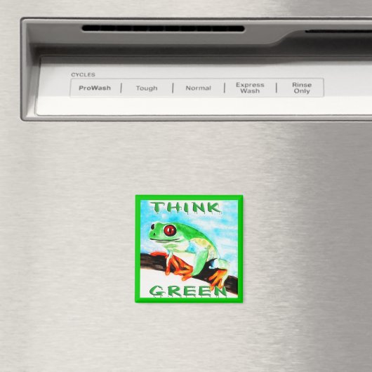 Aimant penser vert (In Situ (Lave-vaisselle))