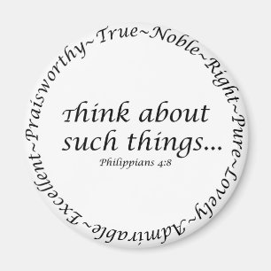 Aimant Pensez à de telles choses… 4:8 de Philippiens