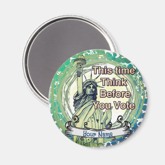 Aimant Pensez à la liberté des votes (Recto/Verso)