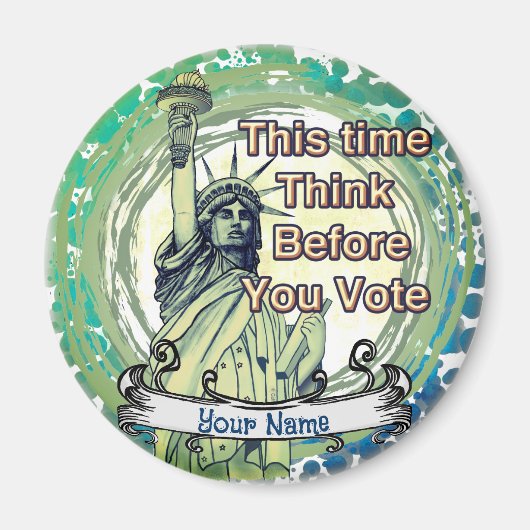 Aimant Pensez à la liberté des votes (Devant)