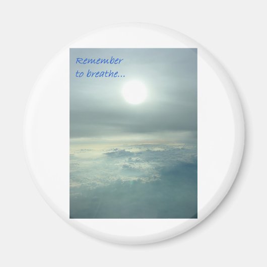 Aimant Pensez à respirer (Devant)