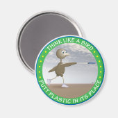 Aimant Pensez À Un Oiseau (Recto/Verso)