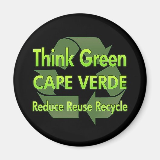 Aimant Pensez au Cap Vert (Devant)