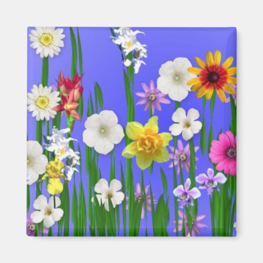 Aimant Pensez au printemps (Devant)