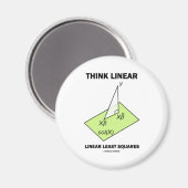 Aimant Pensez Linear Linear Moins Carrés (Statistiques) (Recto/Verso)