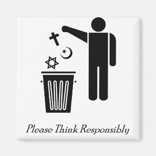 Aimant Pensez svp de façon responsable