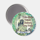 Aimant Pensez Vote Liberté (Recto/Verso)