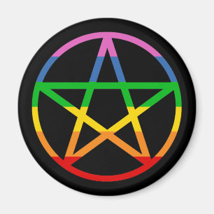 Aimant Pentacle arc-en-ciel