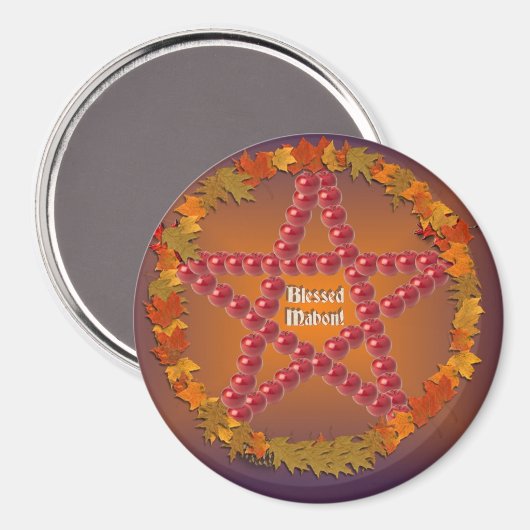 Aimant Pentacle de Mabon (Recto/Verso)