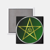 Aimant Pentacle or (Recto/Verso)