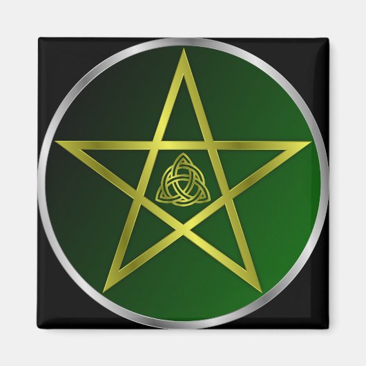 Aimant Pentacle or (Devant)