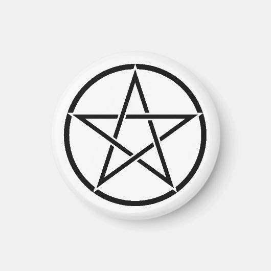 Aimant Pentacle Wiccan (Pentagramme) (Devant)