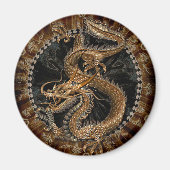 Aimant Pentagramme dragon (Devant)