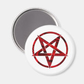 Aimant Pentagramme du Diable Rouge (Recto/Verso)