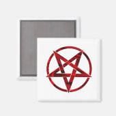 Aimant Pentagramme du Diable Rouge (Recto/Verso)