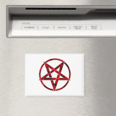 Aimant Pentagramme du Diable Rouge (In Situ (Lave-vaisselle))