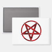 Aimant Pentagramme du Diable Rouge (Recto/Verso)