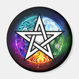 Aimant pentagramme du Wiccan