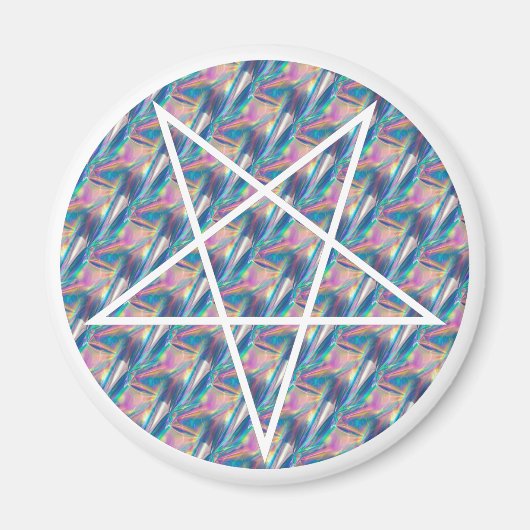 Aimant pentagramme hologramme (Devant)