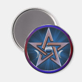 Aimant Pentagramme lunaire de déesse (Recto/Verso)