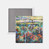 Aimant Peonies, 1887 Claude Monet cool, vieux, maître (Recto/Verso)