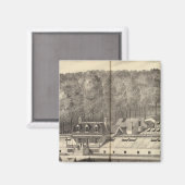 Aimant Pépinière et maisons vertes de A Hance & Son (Recto/Verso)
