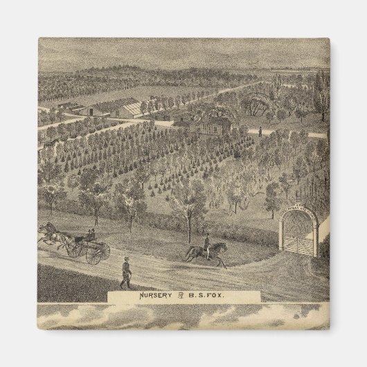 Aimant Pépinière Fox, res, verger (Devant)