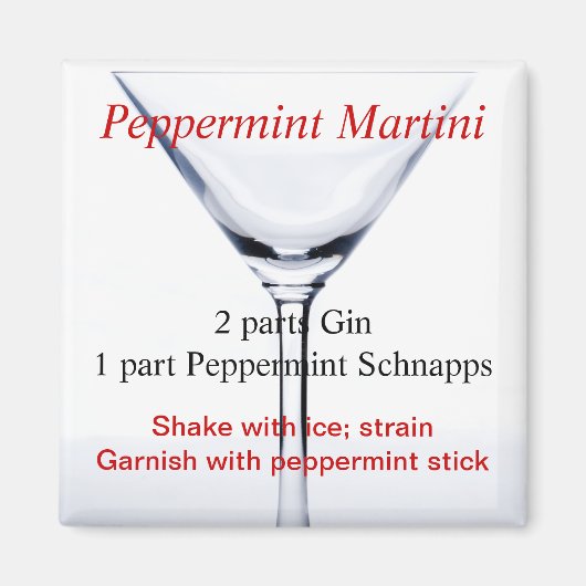 Aimant Pepperment Martini (Devant)