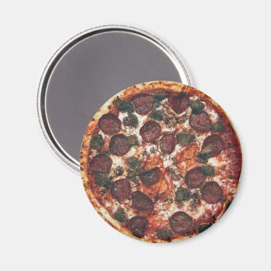 Aimant Pepperoni Pizza (Recto/Verso)